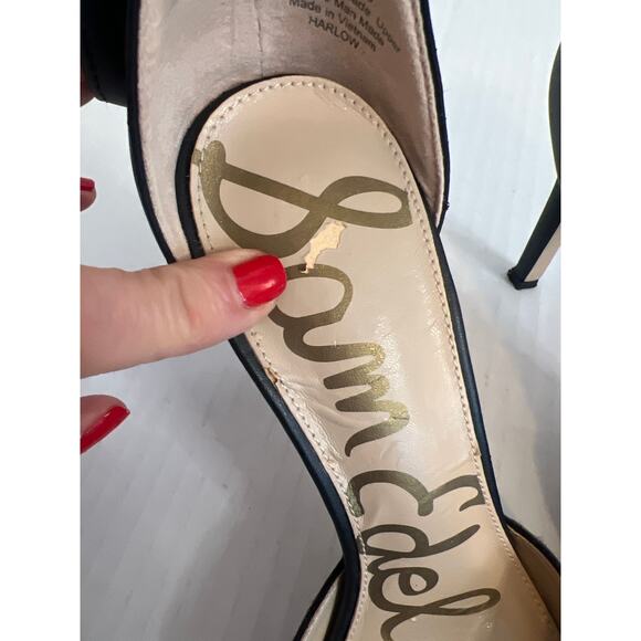 Sam Edelman Harlow leopard print ankle strap pumps size 7 1/2 - Picture 12 of 12